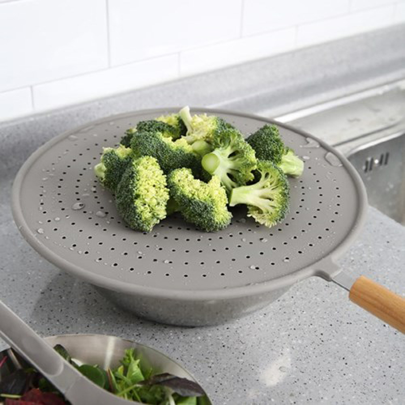 Silikon splatter skydd olja splatter skärm kök oljesäker stänk täcker nonstick olje fettpanna lock för stekpanna matlagning