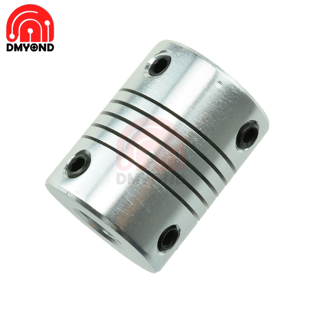 wholesale 5x8mm 8x8mm 5mm 6.35mm 8mm Aluminum Z Axis Flexible Coupling For Stepper Motor Coupler Shaft Couplings 3D Printer