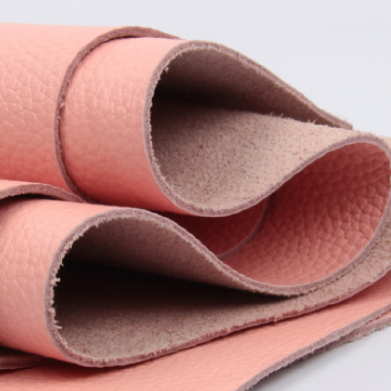 High Quality Pink Handmade Tanned Vegetable Genuine Leather Craft DIY Belt Butt Cowhide Leather Fabric