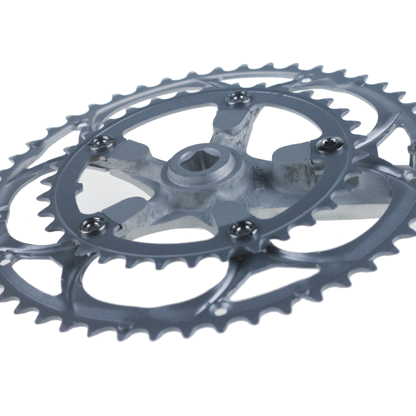 Vélo de route Crankset à bicycle en aluminium alliage 50-34t 8/9S Sprocket Square Hole Racing 170 mm Accessoires de cyclisme de manivelle