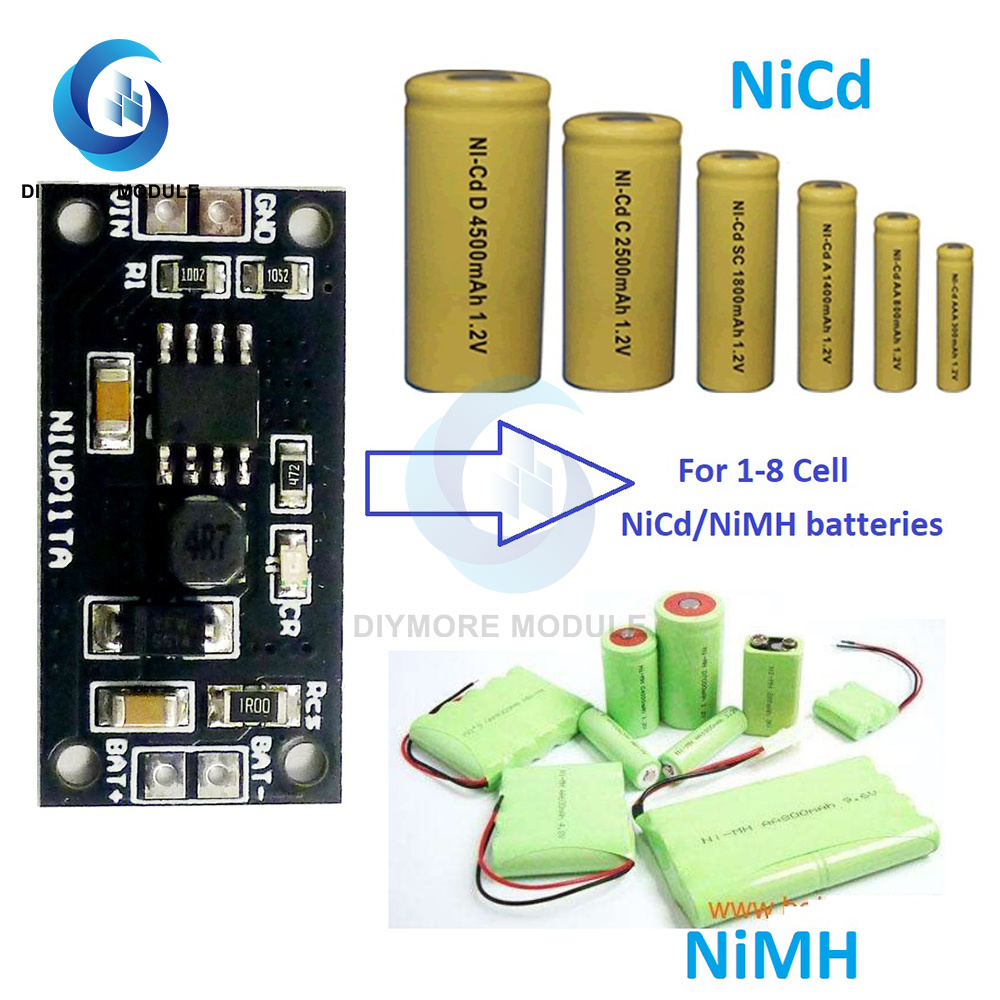 1-8 셀 1.2V 2.4V 3.6V 4.8V 6.2V 8.4V 9.6V NIMH NIMH 배터리 전용 충전기 충전 모듈 보드