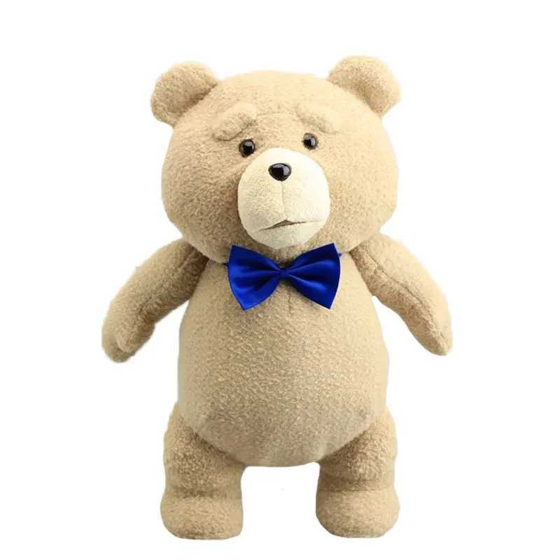 Pluszowe lalki 46 cm Plush Movie Teddy Bear TED 2 Plush Doll Toys In Fartuch Styles Soft Schenid ​​Animals Plush Toys For Kids Prezent J240410