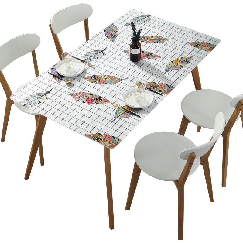 Not Transparent PVC Table Cloth Waterproof Oilproof Waterproof Hot Resistence Table Covers Placemats Textiles Soft Glass Pad Mat