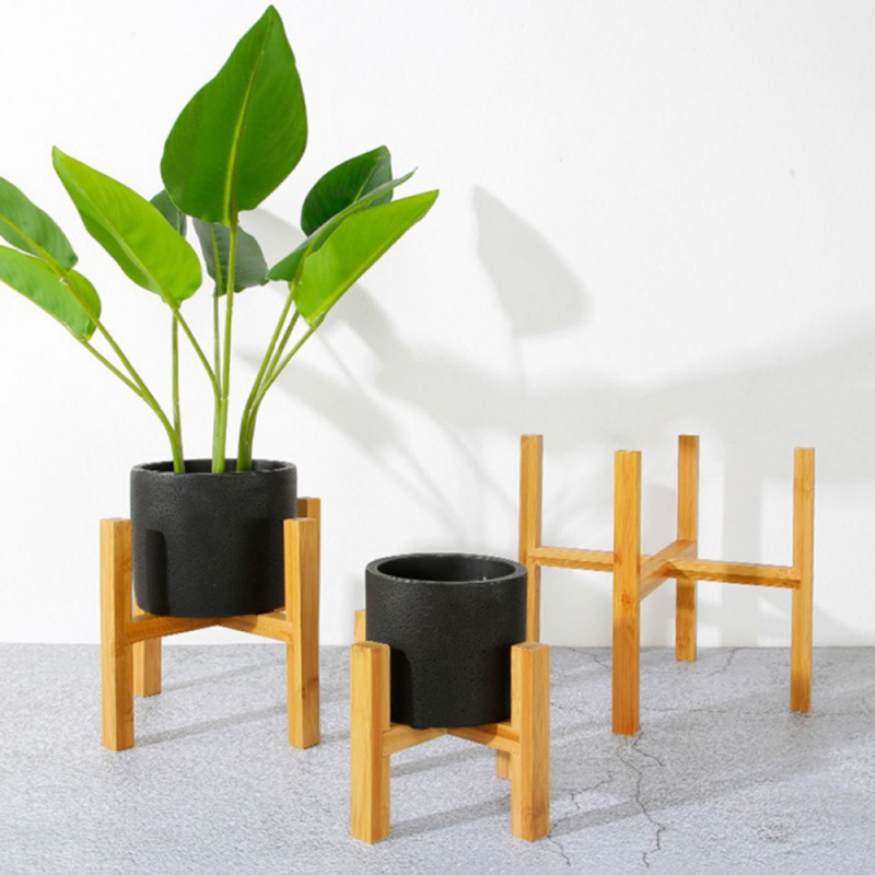 Plant Stand Flower Pot Planter Holder Trä Hållbar Växtblommor Display Stand Hylla Rack Container Shelf Inomhus Utomhusverktyg