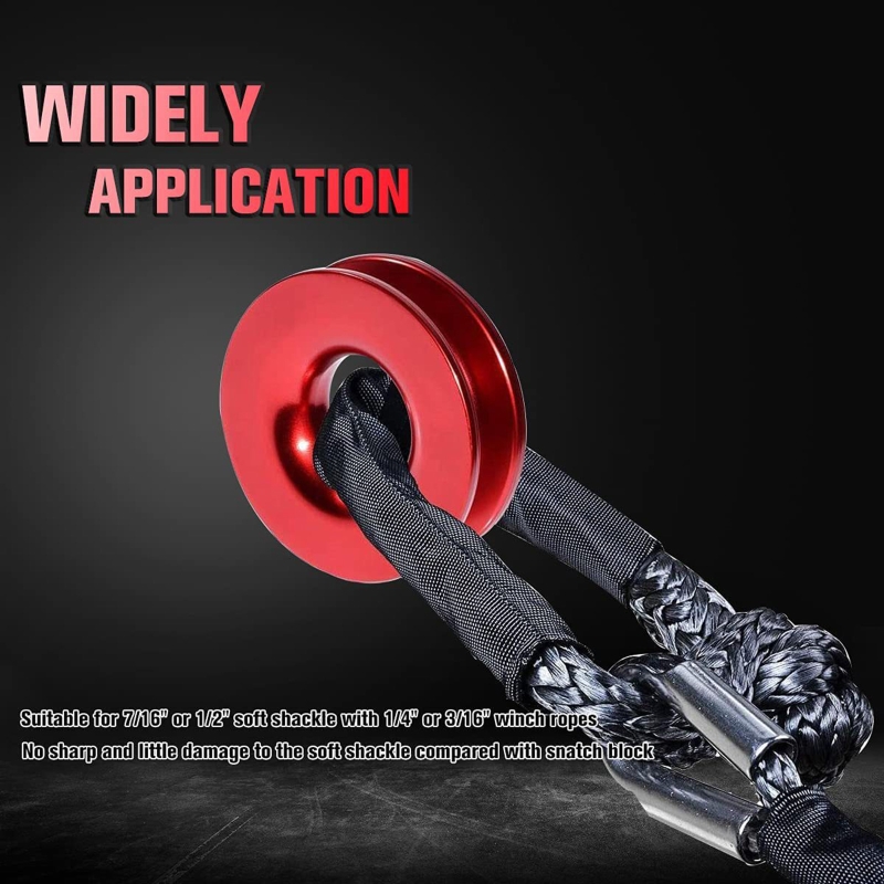 Trailer Car Tow Rope Rope Shackle Winch Snatch Recovery Ring Tynthetic Soft Pull Rop