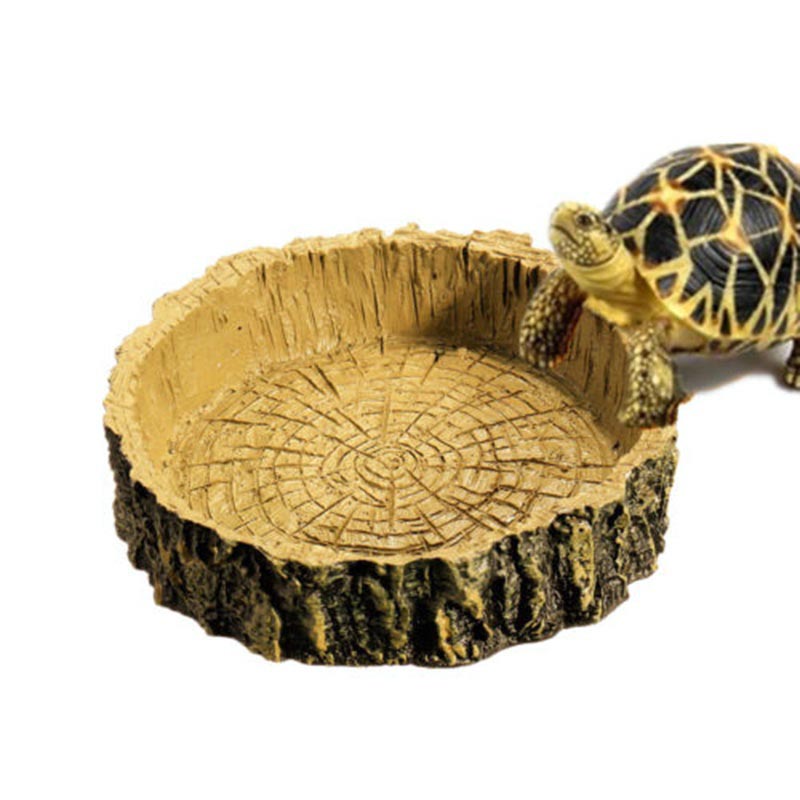 Reptile schildpad Water Dish Food Bowl speelgoed voor amfibieën