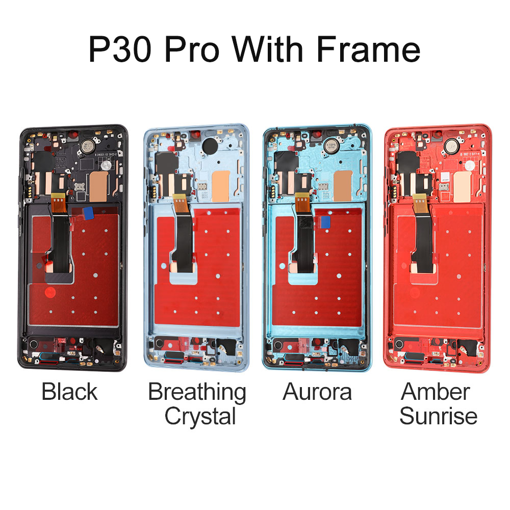 100% Tested Well LCD For Huawei P30 Pro OLED Display With Frame Touch Screen Replacement Assembly Parts With Gifts No Dead Pixel