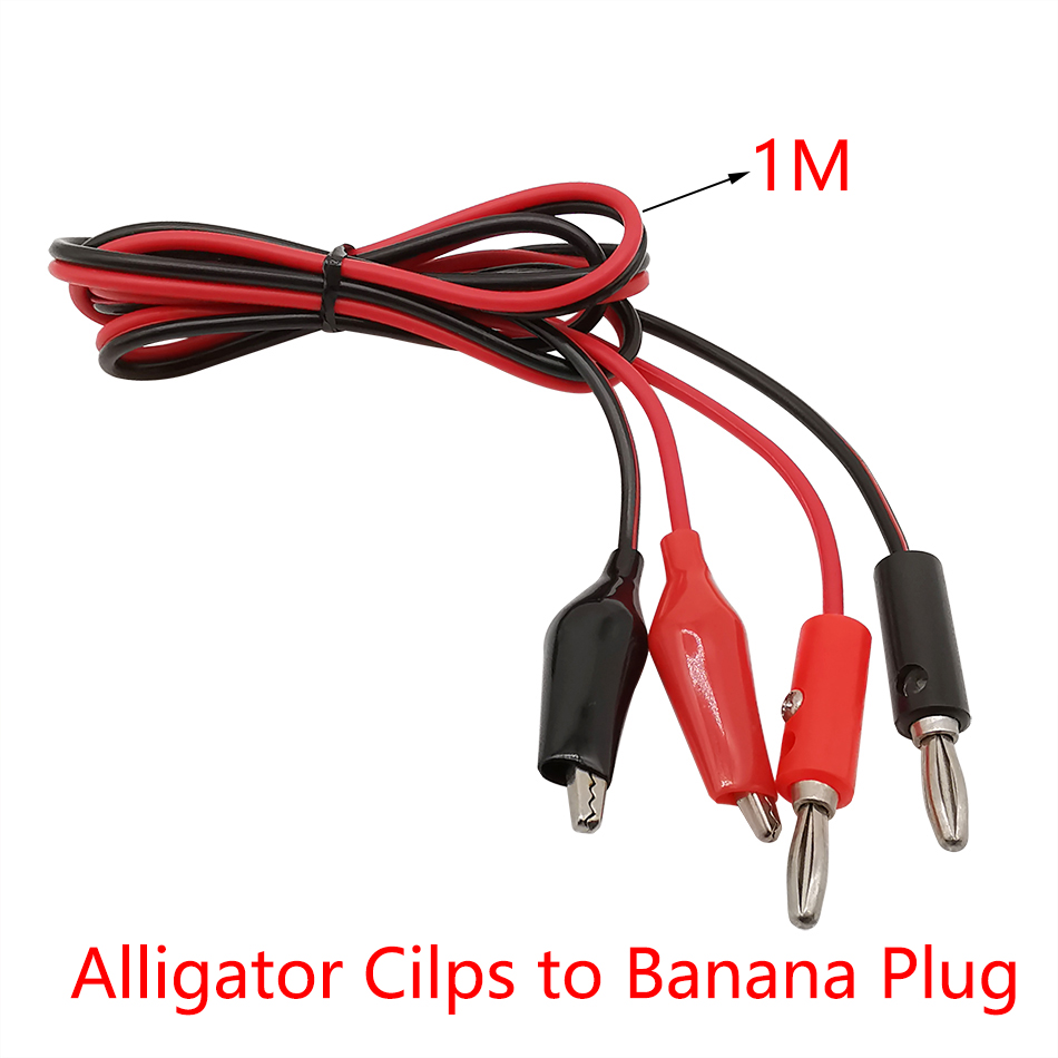 ALLIGATEUR CILPS vers USB / Banana Plug Test Cable Câble de plomb Poullon Feme Male Femelle DC 5.5X2.1 Crocodile Clip sonde Adaptateur d'alimentation