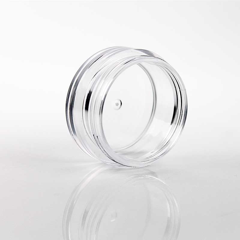 Plastische Kosmetikgläser 3G Make -up -Topf mit Silberkappe Deckel für Gesichtscremesbehälter Nagelpulverbehälter nachfüllbare Flaschen