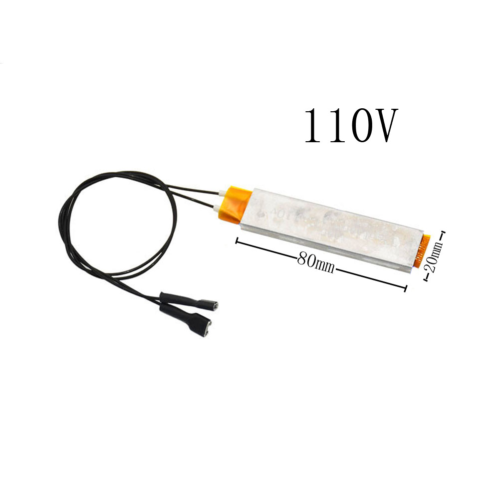 PTC Heating Element 12v/110v/220v Heater Egg Incubator For Constant Thermostat Thermistor Air Heated Sensor Aluminum Shell