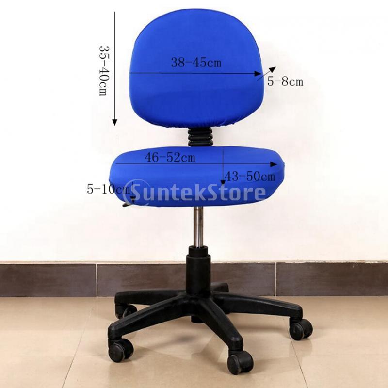 Office Computer Chair Cover Universal Rotate Desk Seat Covers Slipcovers Home Chair Seat Back Cover Universal Chair Cover