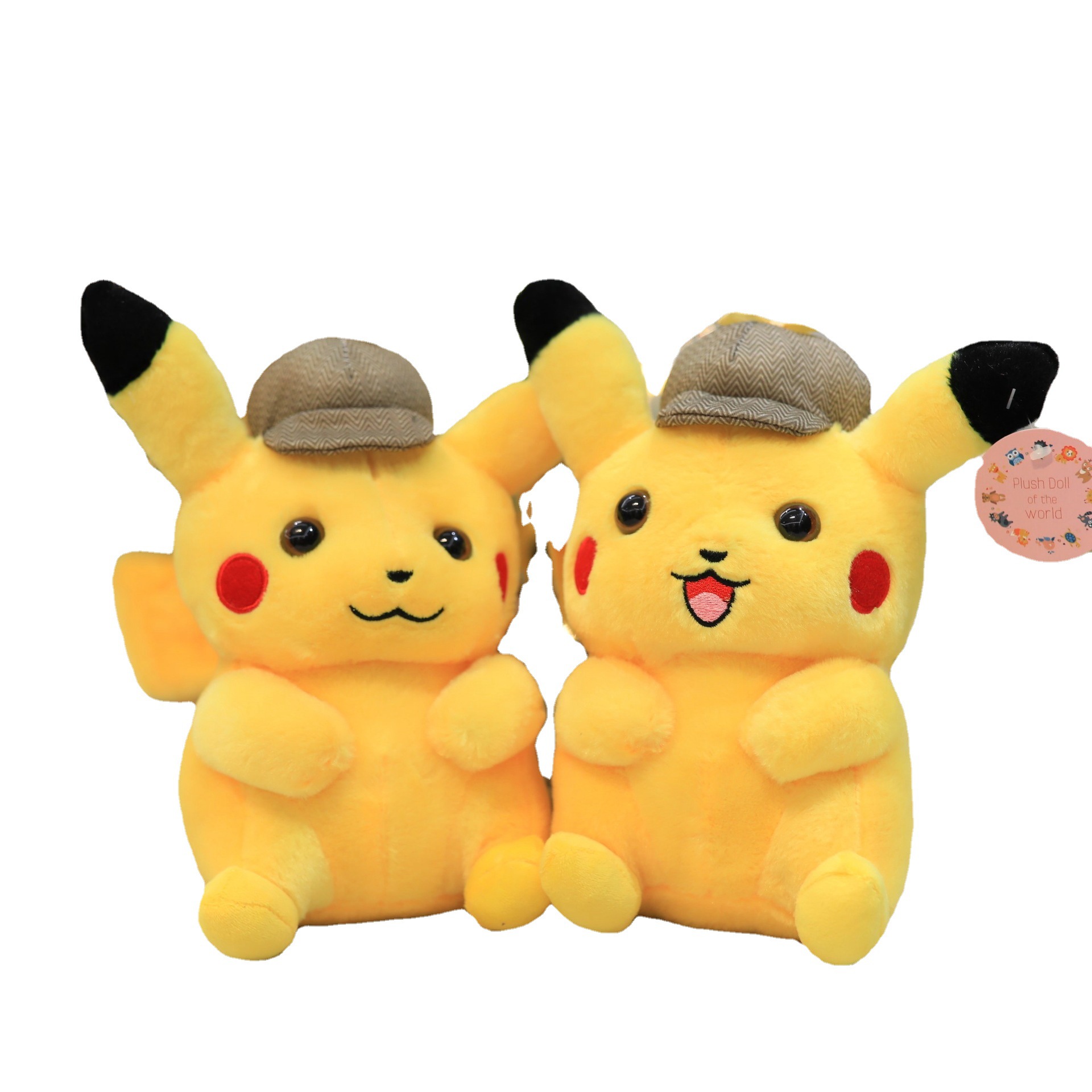 8 pouces Spot en peluche Toys tiktok net Red Doll New Grab Doll Factory Detective Bikachu 25cm