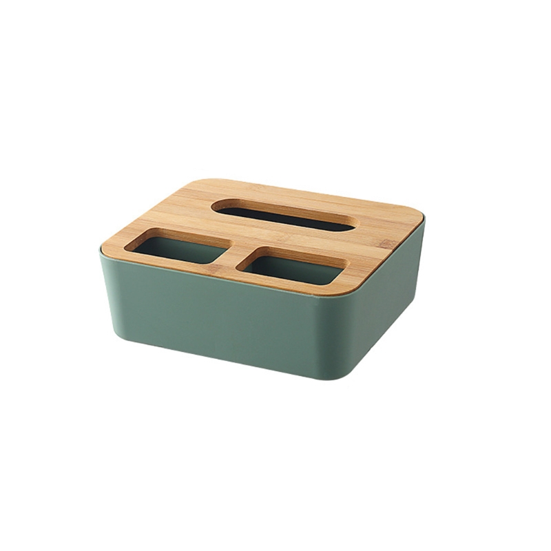 Porta di bamboo in plastica bamboo Organizzatore di bocchette distributore Cosmetic Porta