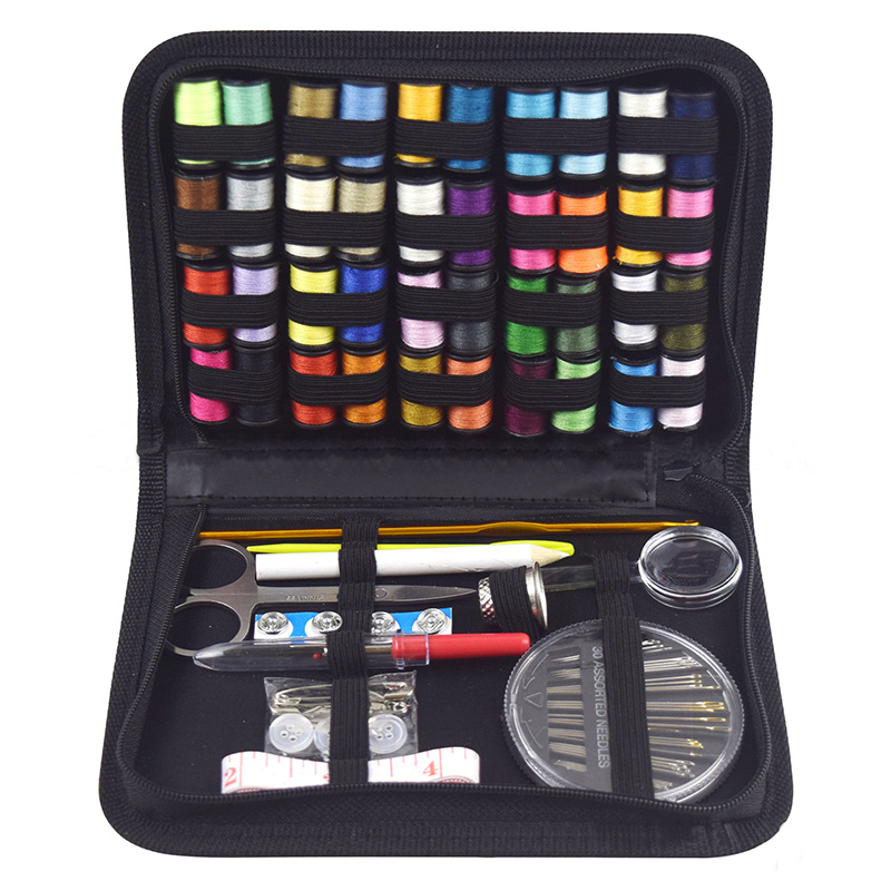 Portable Sewing Box Sewing Thread Organizer Pearl Head Pin Sewing Set Knitting Thread Organizer Needlework Scissor