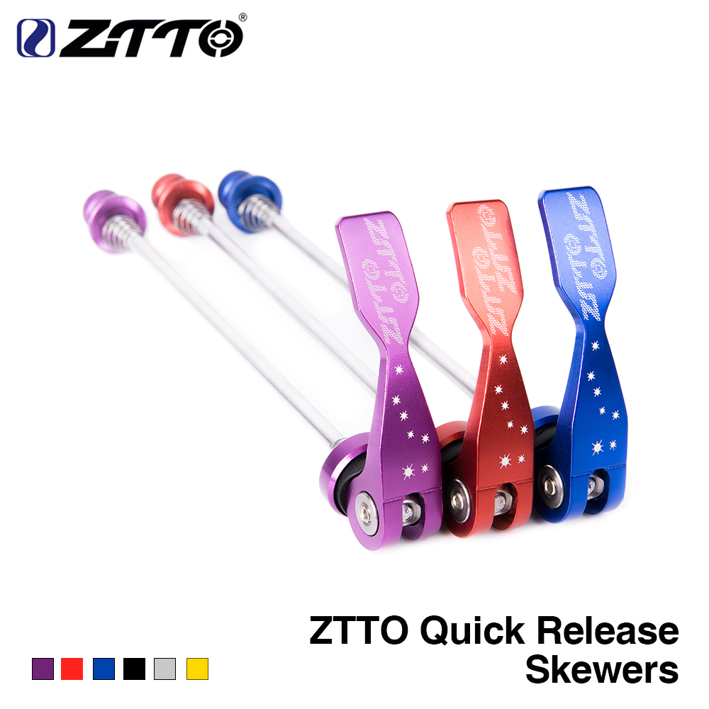 ZTTO 1 زوج الدراجة QR Skewers Ultralight 9mm 5mm Quick relear