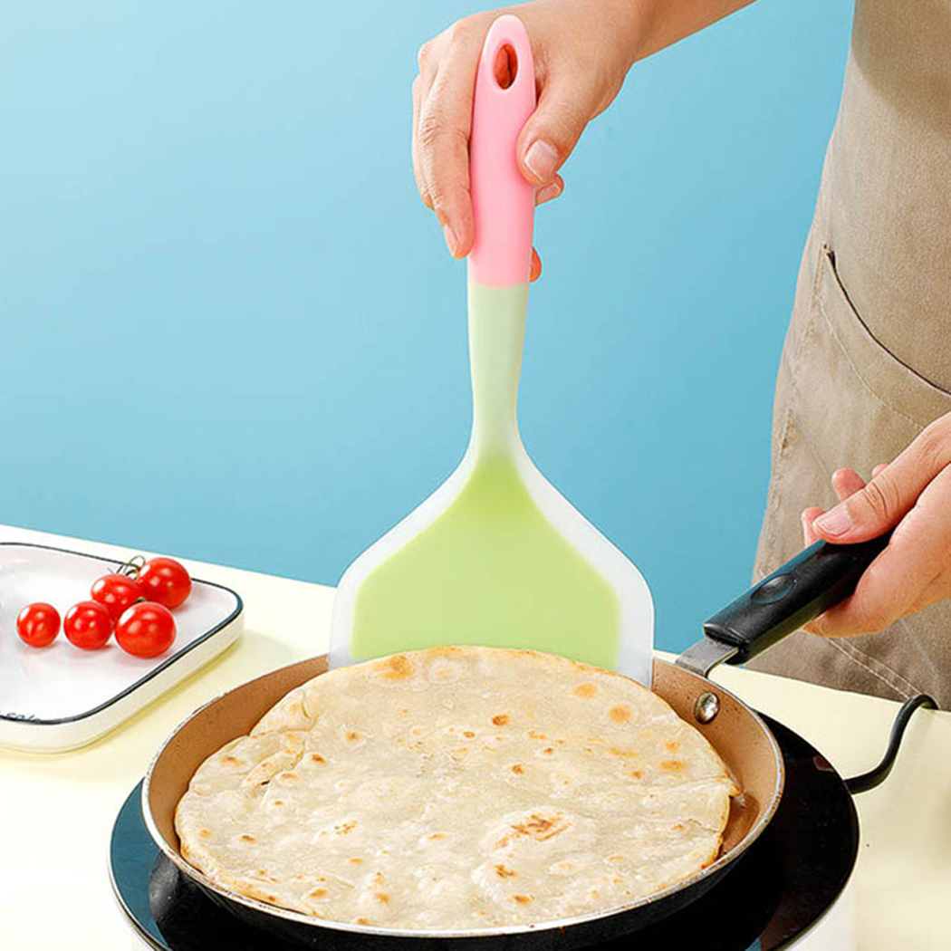 Silicone Cuisinage Turner Pancake Pêpe de bœuf antiadhésif Vière de bœuf large Pizza Spatule Cuisine Grabinet Aliments Garmands Gadgets Kitchers