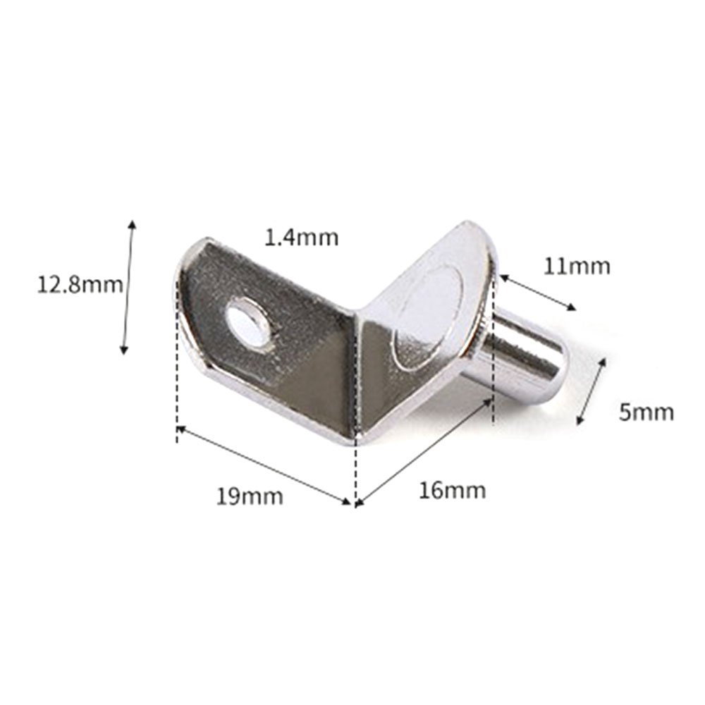 Regalhalterungen Unterstützung Stollen Stifte 5mm Metallnadelregale Seperator Fixierter Schrankschrank Glasmöbelhalterhalter Halter