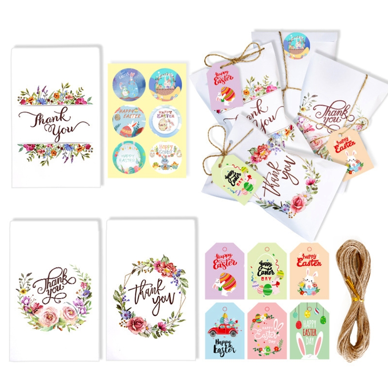 48/Frohe Easter Bunny Geschenk Tags mit String -Geschenkbox -Wrap -Tag -Labels DIY