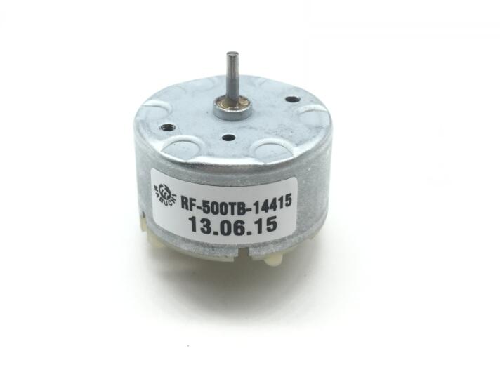 RF-500TB-12560 RF-500TB-14415 Moteur à aimant permanent Moteur à haute vitesse 3V / 6V / 12V Moteur d'éclairage d'alarme rotatif