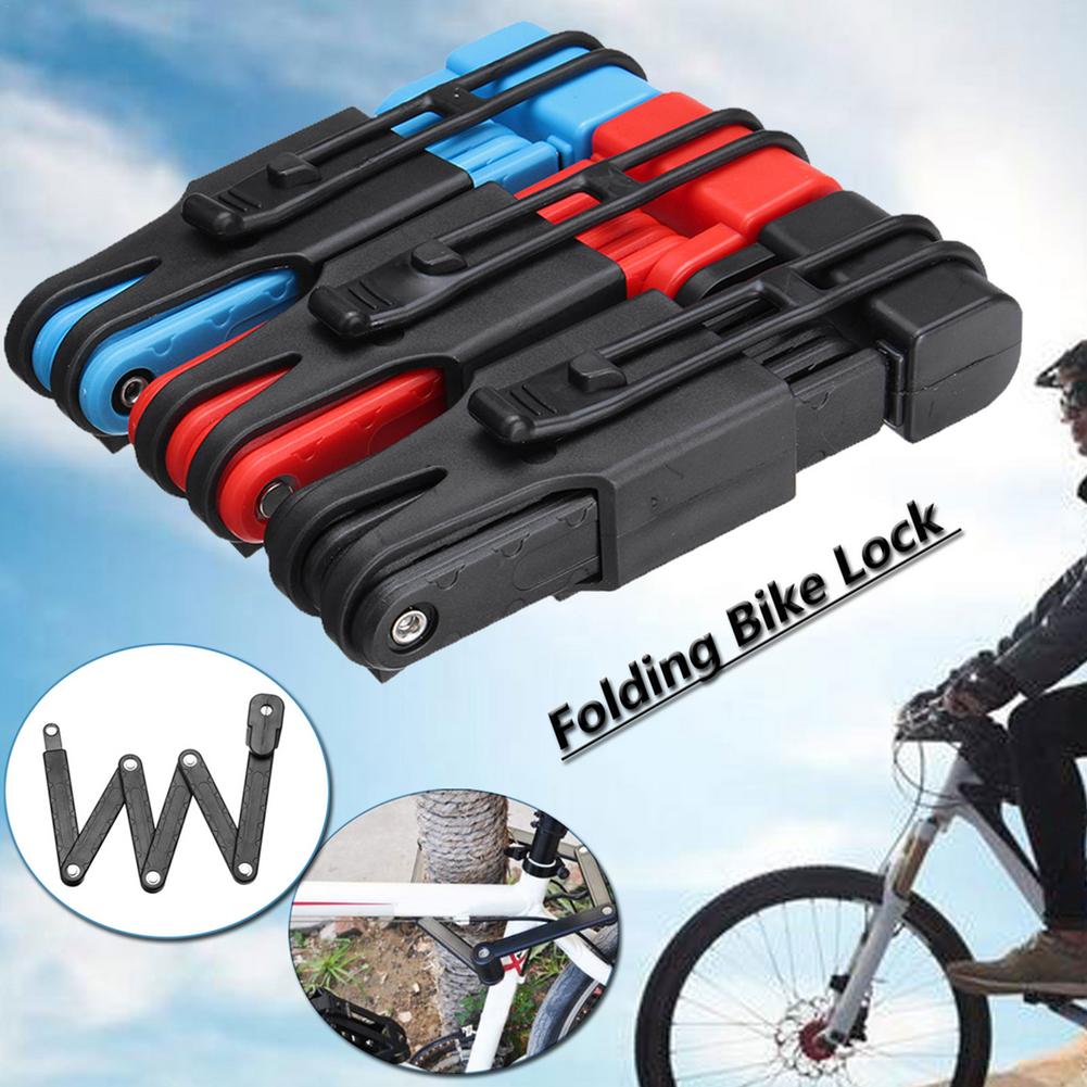 Altamente anti-roubo de performance dobrável bicicleta bloqueio suporte de ciclismo compacto Segurança Foldylock MTB Road Bike Security Lock