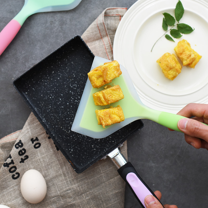 Walfos sílica gel japonês tamagoyaki omelete pan torneners resistentes a temperaturas spatula spatula turners