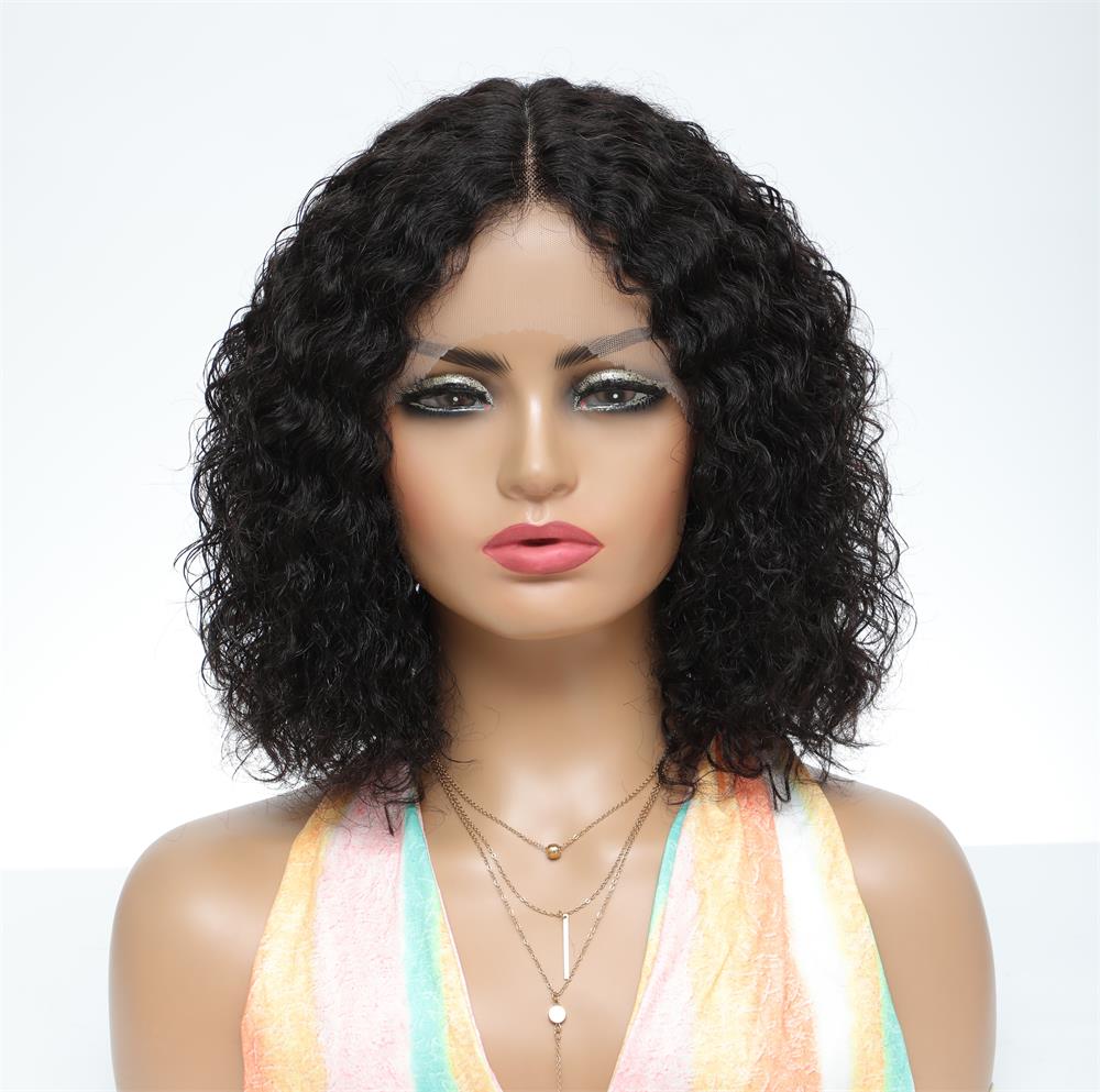Jerry Curly Bob peruca 13x1 Lace Human Hair Wigs para mulheres negras Cabelo humano brasileiro barato Parte da peruca de renda pré -arrancada cabelos para bebês