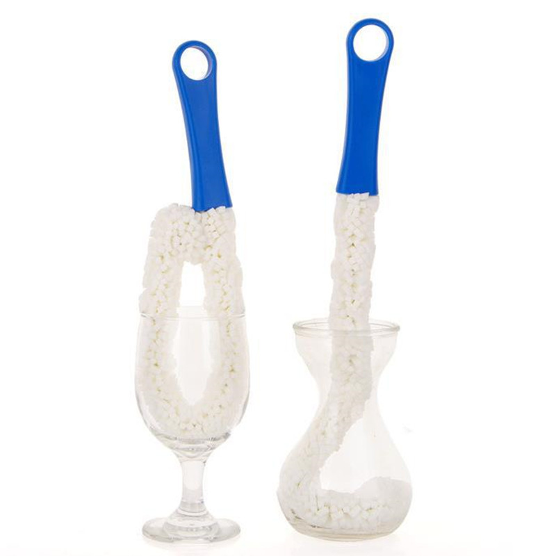 Brosse de nettoyage de tasse pliable à longue poignée mousse de mousse de mousse de mousse de vins de verres à tige de ventre nettoyage de bouteille Brosses multifonctionnelles