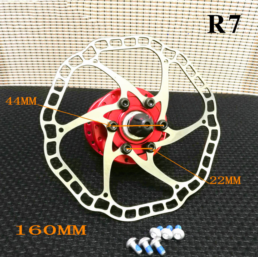 Rowerowe hydrauliczne Rotory hamulcowe tarczowe MTB Rower Rower Bike Brake Rotor 140 mm 160 mm 44 mm 6 Śruby hamulca MTB 160 mm