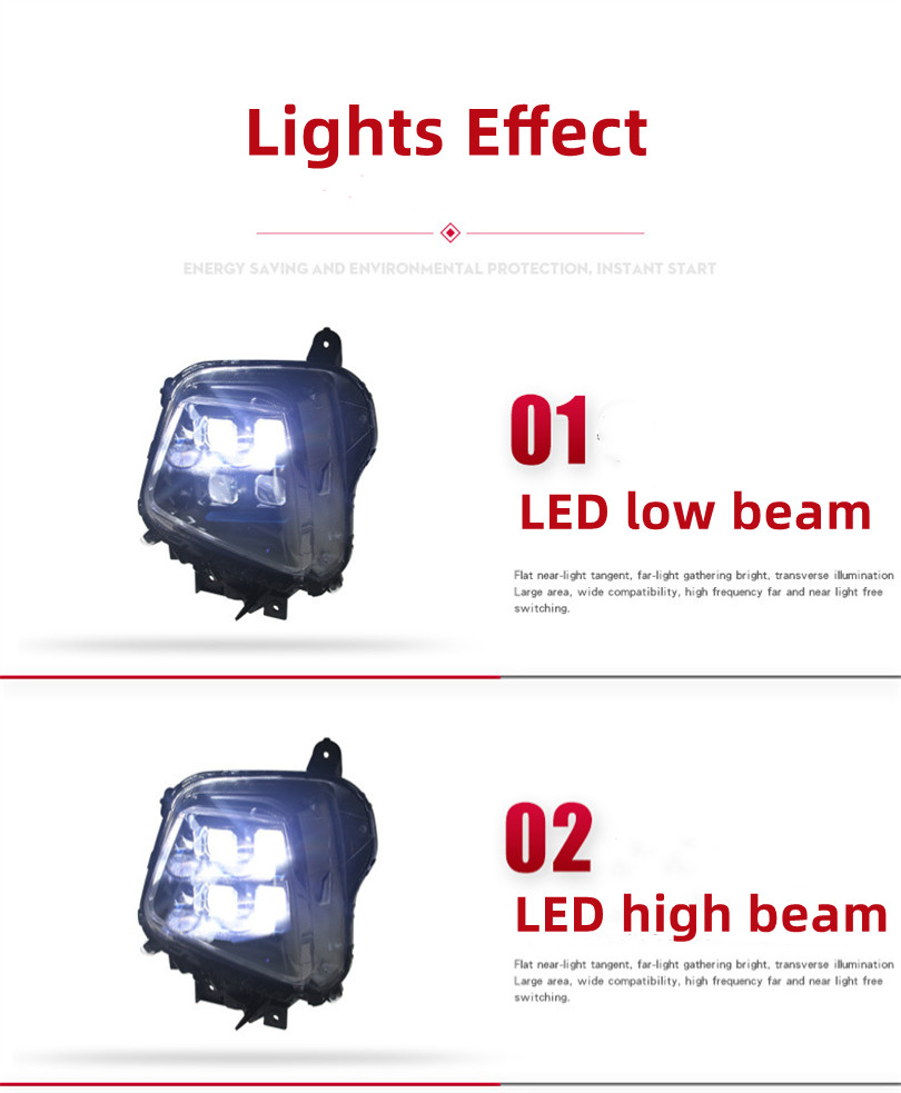 Bilstrålkastare för Hyundai Tucson L 20 21-2024 DRL Moving Turn Signal LED Lens Projector Head Lamp Assembly