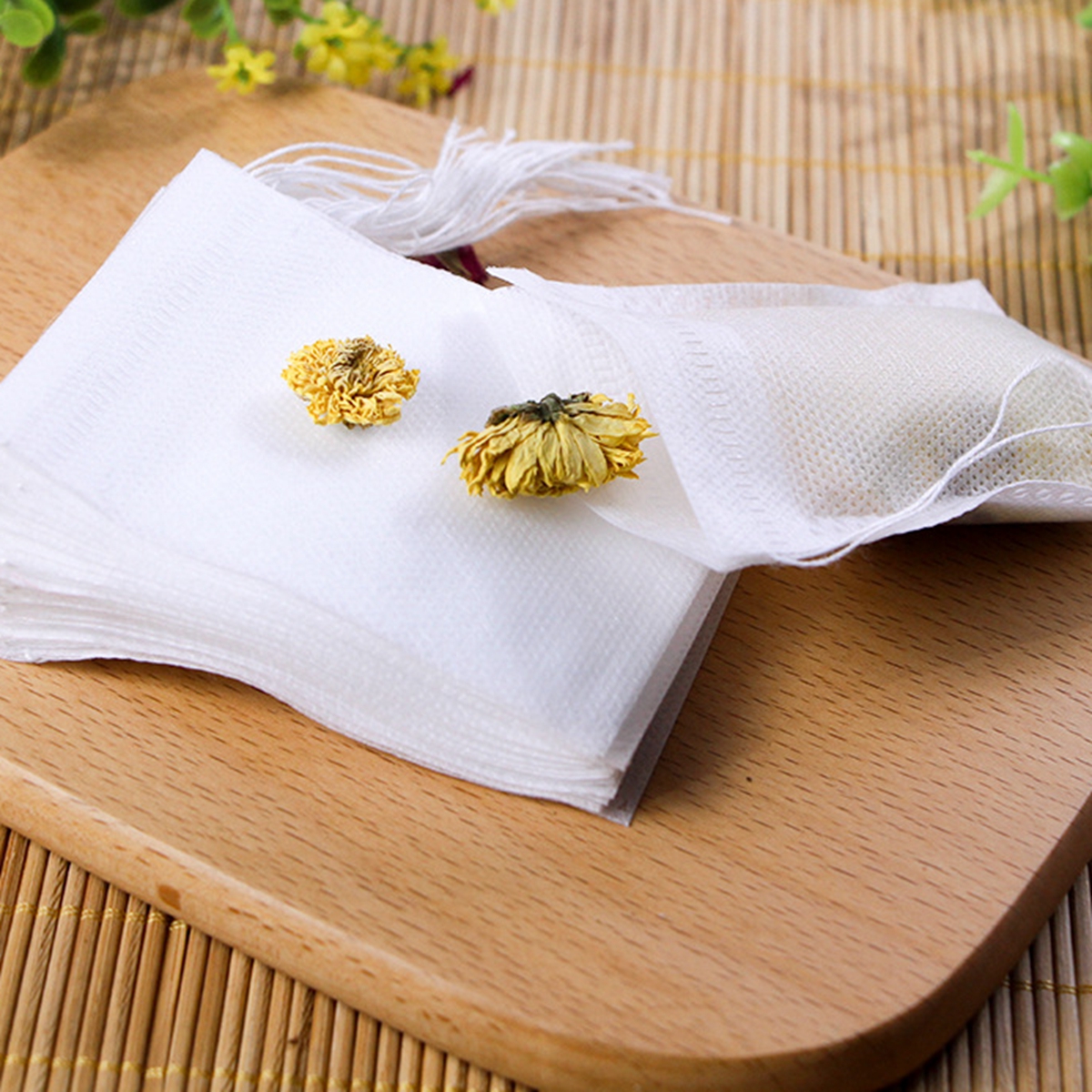 Disposable Tea Bags Empty Scented Tea Bags Filter Food Grade Non-woven Fabrics Degradable Teabags for Herb Loose Tea