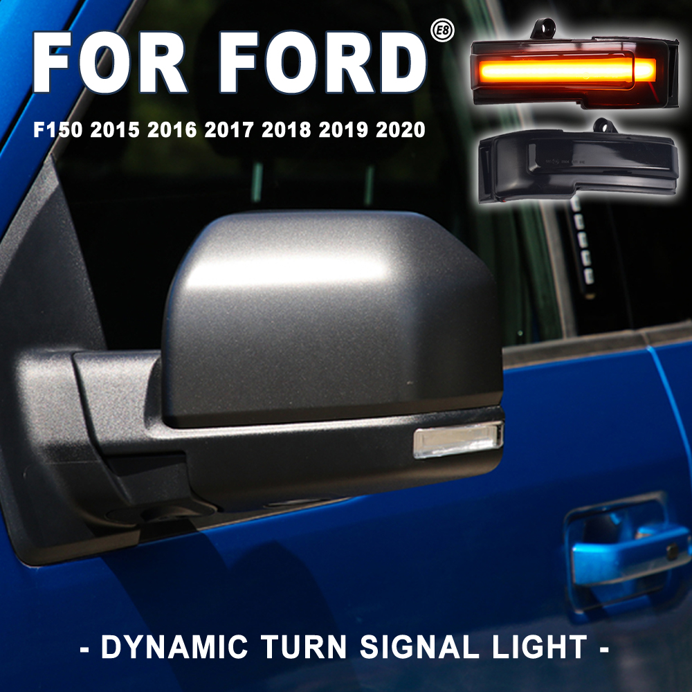 FL3Z-13B375-AA AMBRE LED LED MIRMOR SIGNAGE DE TORT LAMBRE DE LUMINE POUR FORD F150 2015-2020