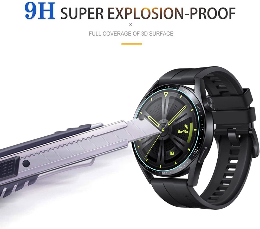 Tempered Glass Protector Film for Huawei Watch GT3 46mm Screen Protective Film