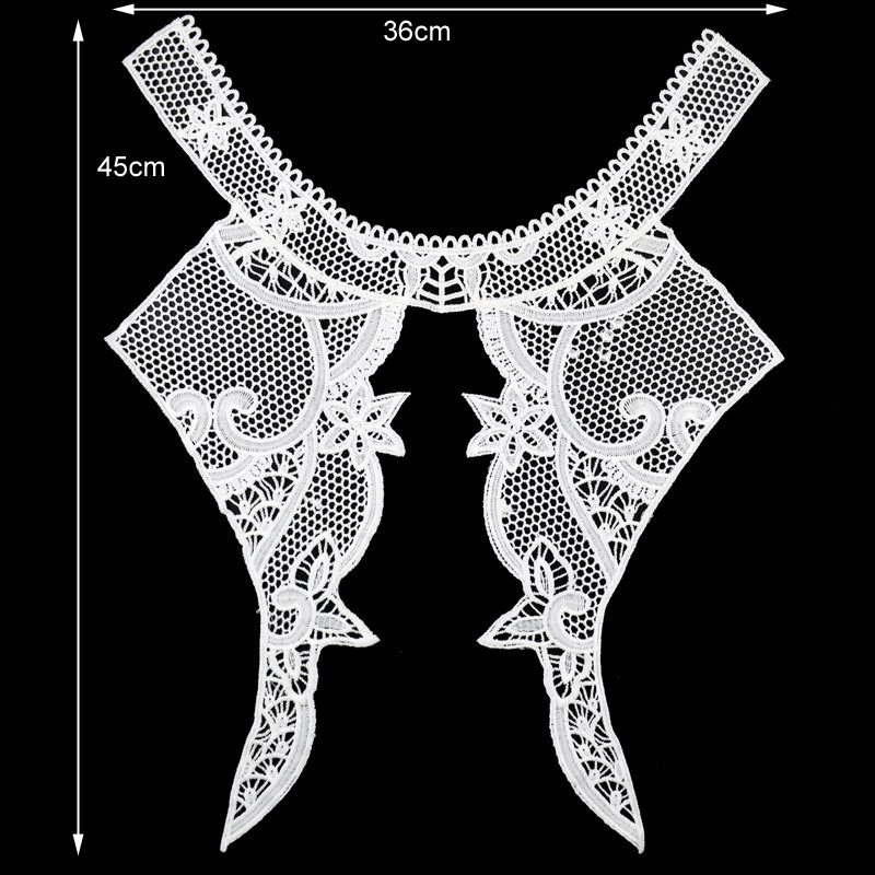 Black Flower Craft Craft Lace Tecido de vestuário de vestuário