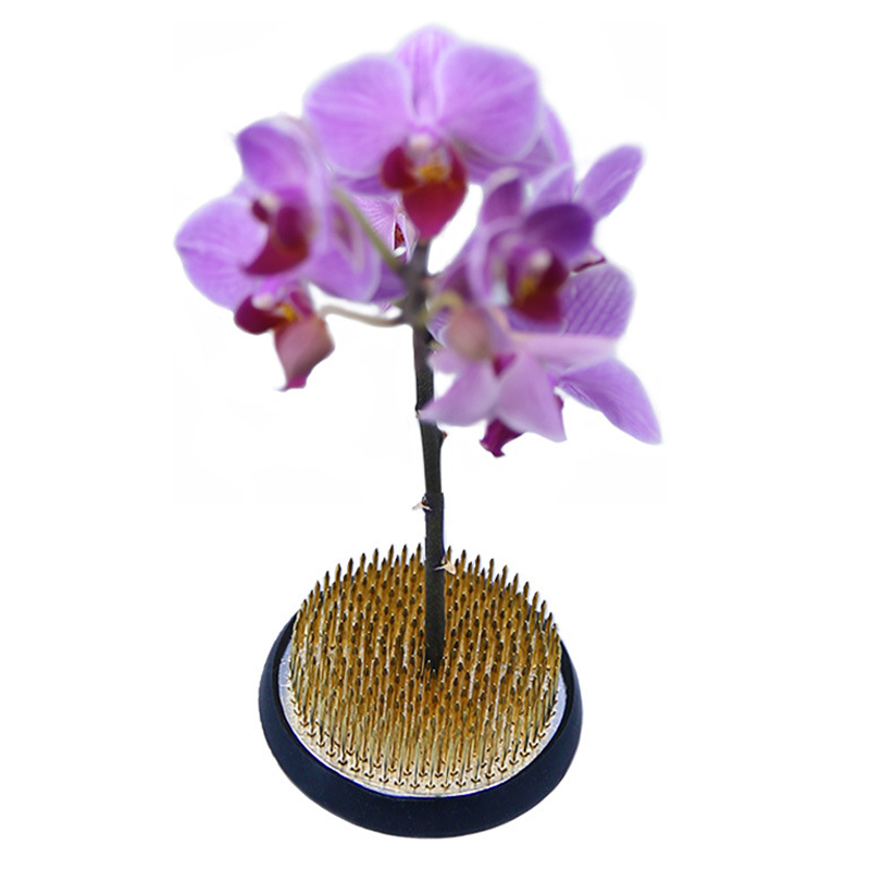 Japanse Ikebana Kenzan Long Rround naald Flower Kikker Pen Pin messing naald vaste gereedschap Bloemarrangement