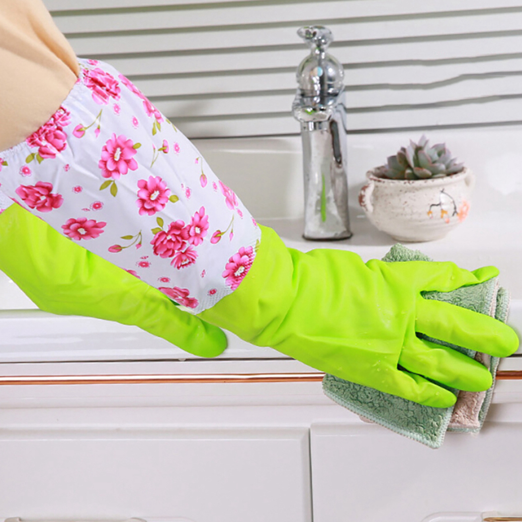 キッチンノンスリップ皿洗濯グローブ家庭用食器洗い手袋洗うためのラテックス手袋