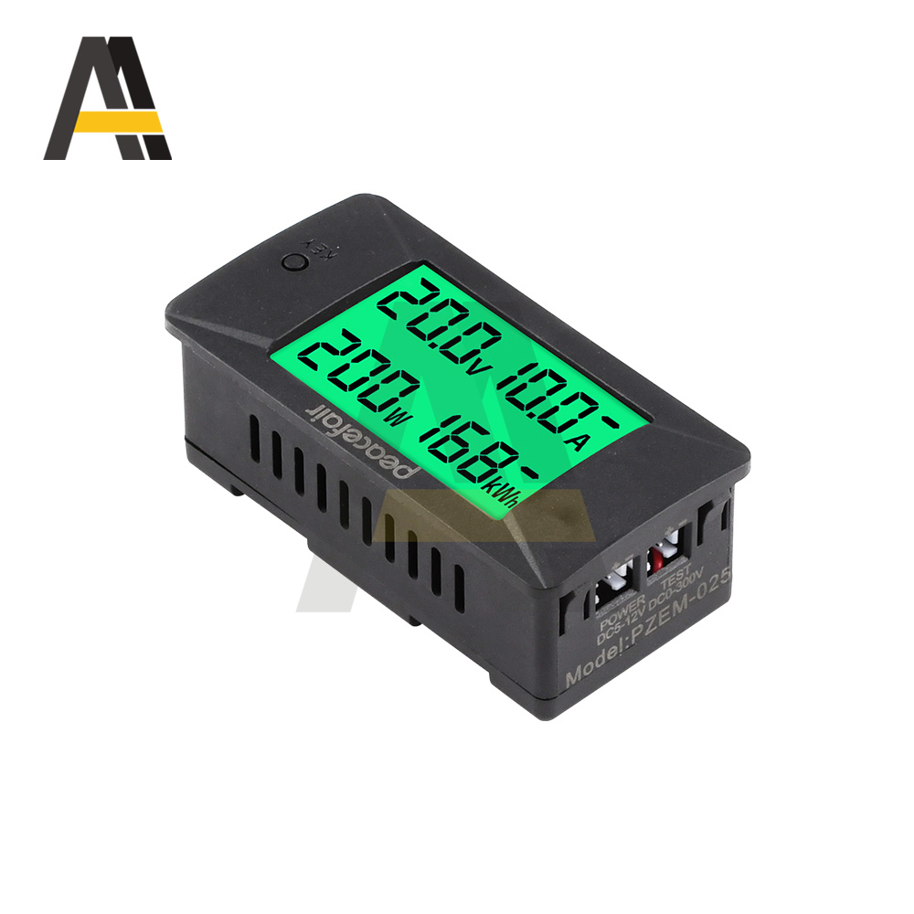 DC 0-300V 300A Voltmetro Amperometro Tester batteria auto 100kWh Elettricità Tensione di energia Monitoraggio Monitoraggio Monitor Shunt