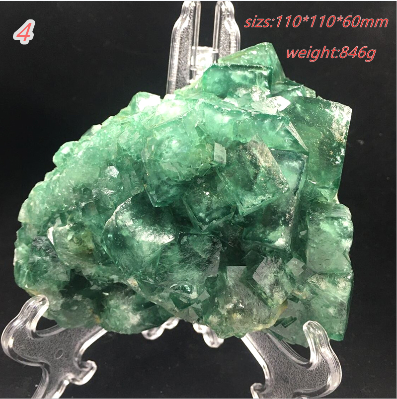 100% NATUREL MINÉRAL VERT FLUORITE CRUSTER CLUSTER Échantillons