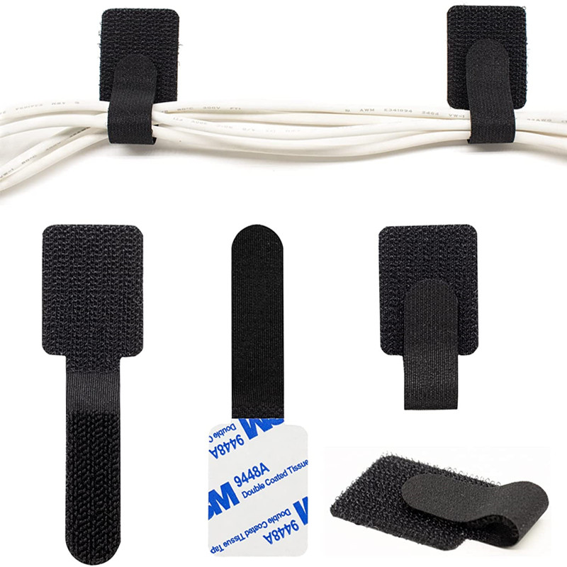 Self-adhesive Wire Organizer Cable Tie Desktop Cable Management Data Cable Line Storage Strap Reusable Fastener Tape