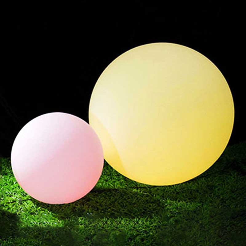 Gartenlicht LED -Ball RGB wiederaufladbare Gartenleuchte Würfelfarbe ändern LED Rasenlampe Leuchte Ball und Würfel