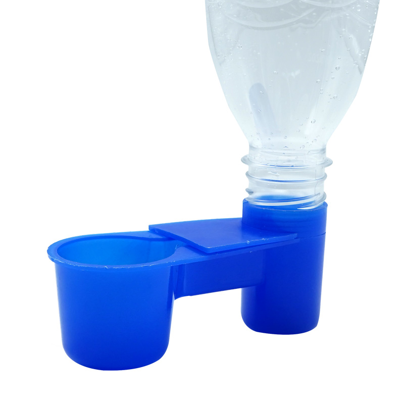 4 pezzi in plastica in plastica in stile bottiglia alimentazione acqua uccelli bevuta tazza bevitore di uccelli bevitore automatico tazza di tazza