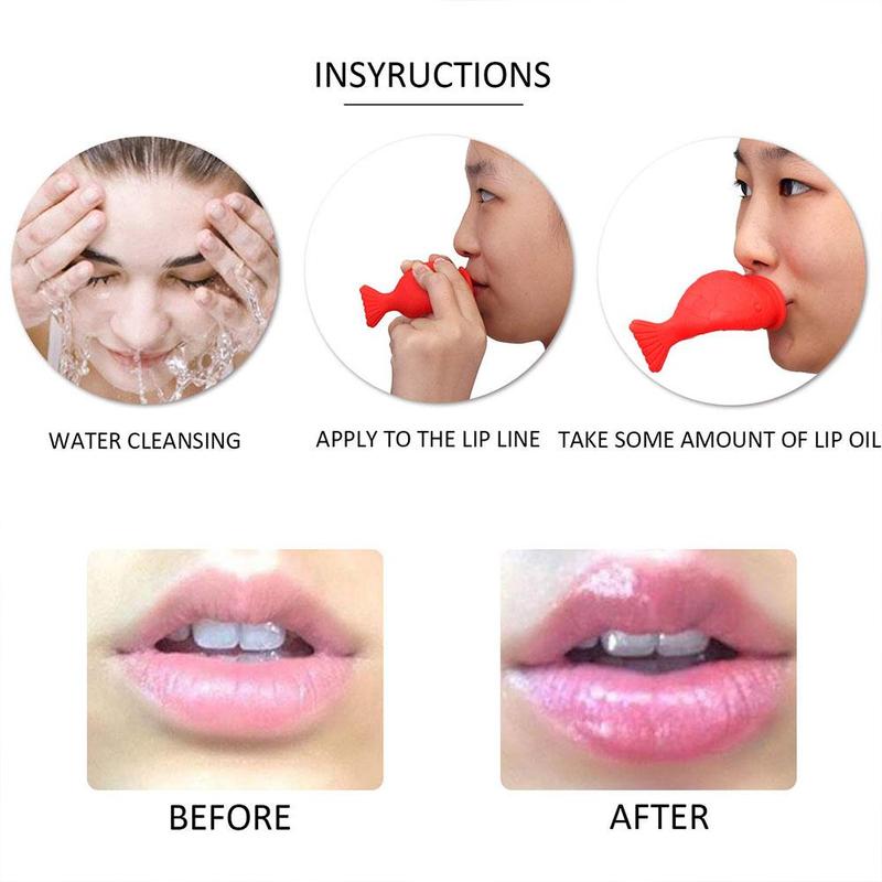 Mulheres Sexy Silicone Lip Full Plumper Fish Shape Lip Enhancer Device Lips Lip Lip Plump Pro Bouth Tool