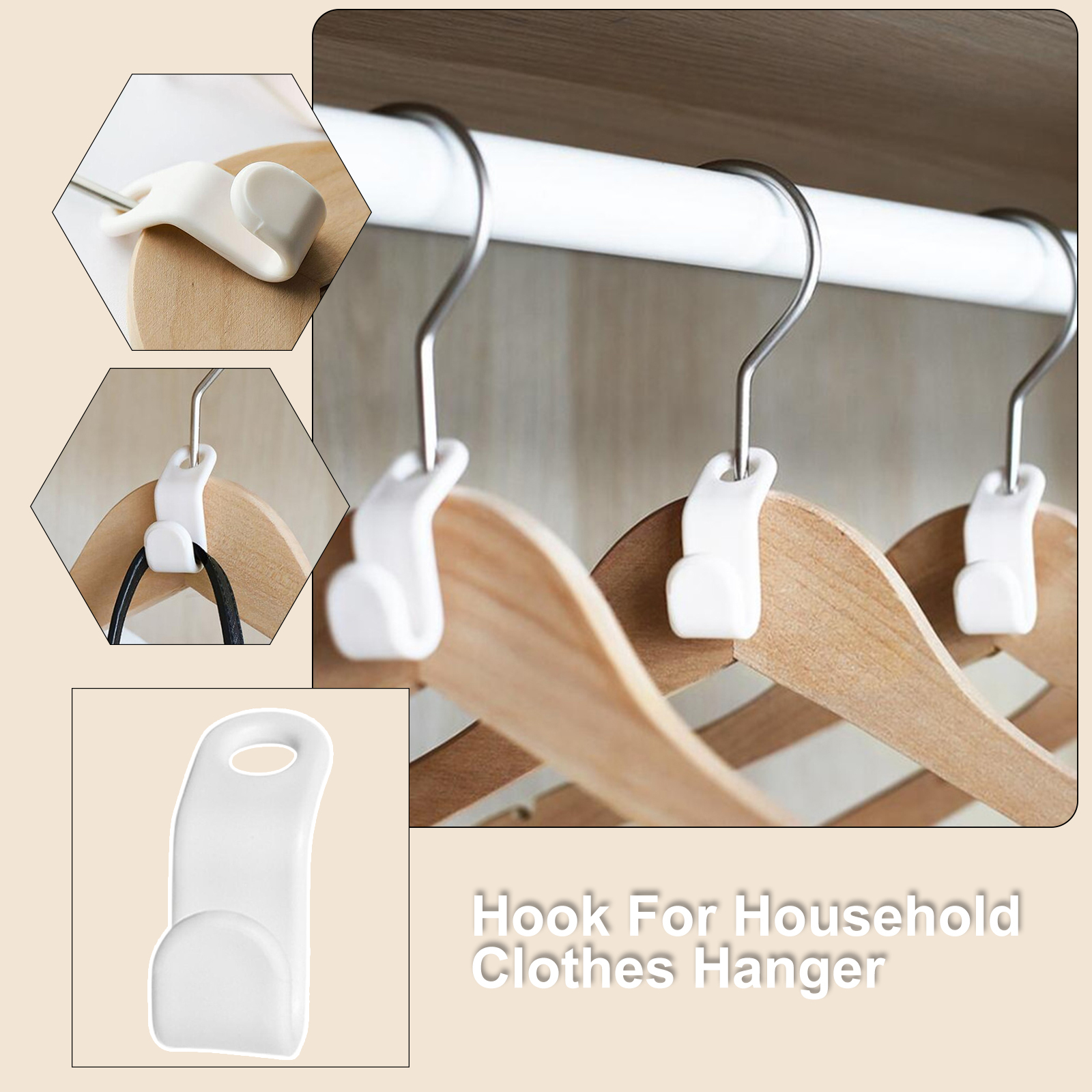 10-50stcs Cascading Clothing Hanger Connector Hooks Outfit Hanger Extender Clips Hooks for Clothes Closet Outfit Organizer