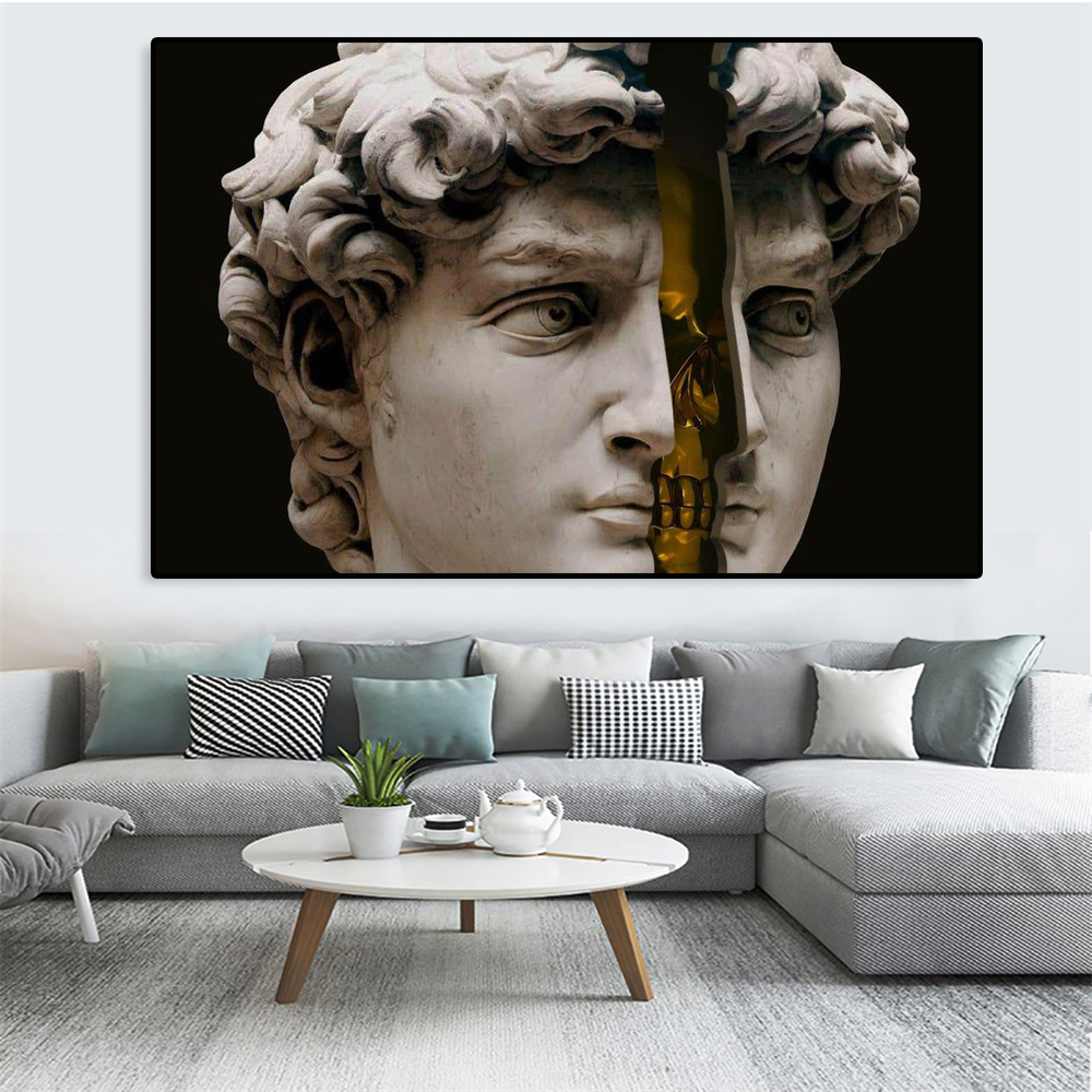 Grec Grec God Sculpture of Apollo Toile peintures