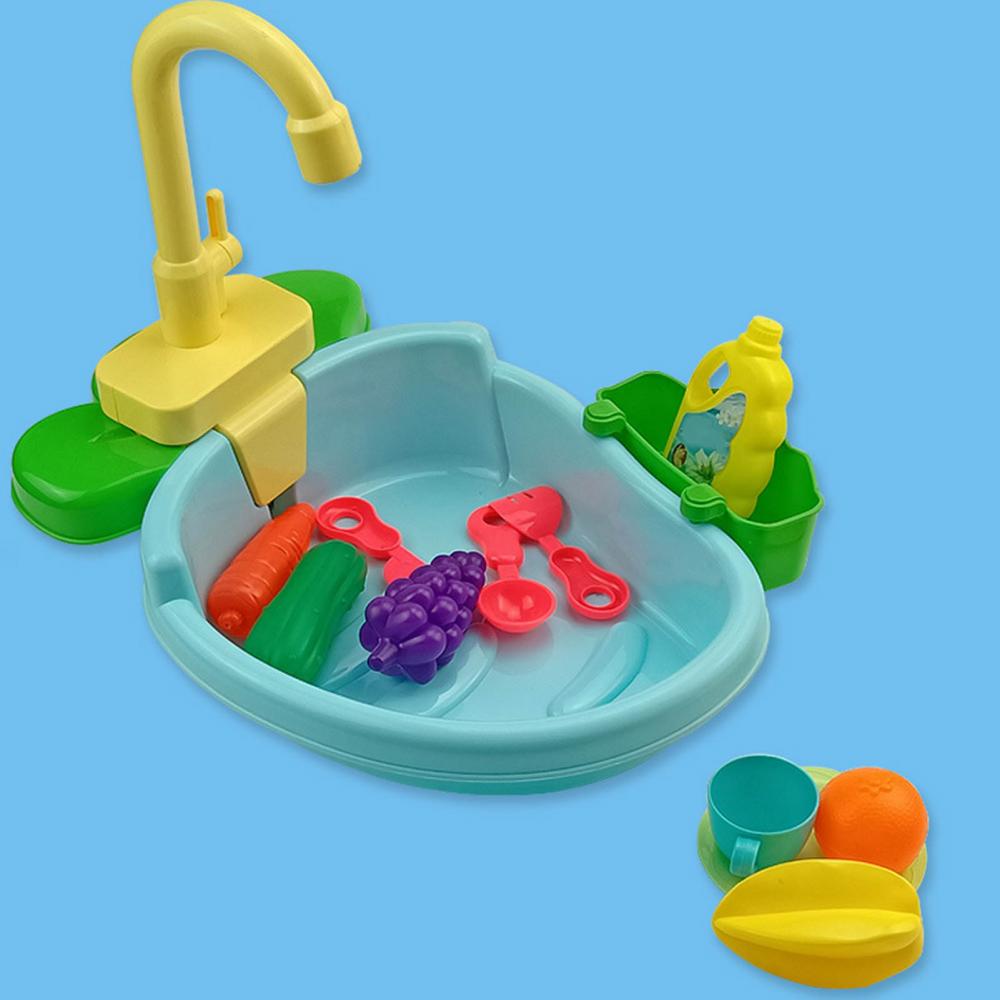 Children Wash Basin Bath Shower Bird Bathroom Tap Kitchen Set Play House Toy Premium ABS Material Bird Pet Creative Bathtub