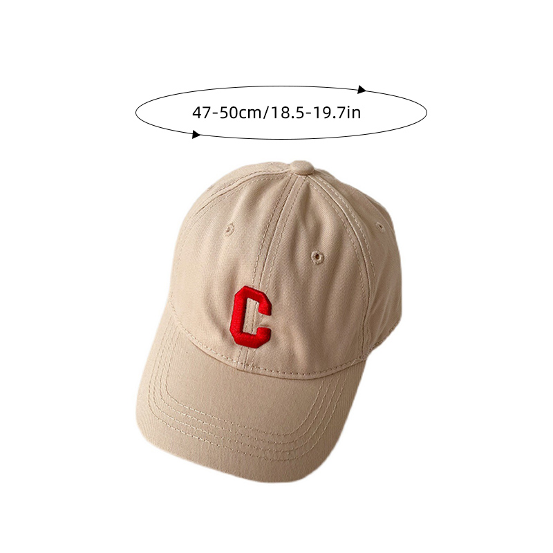 Ny baby hatt brev broderad solid färg pojke flicka baseball mössor justerbara solhattar småbarn 2-4 år barnhatt