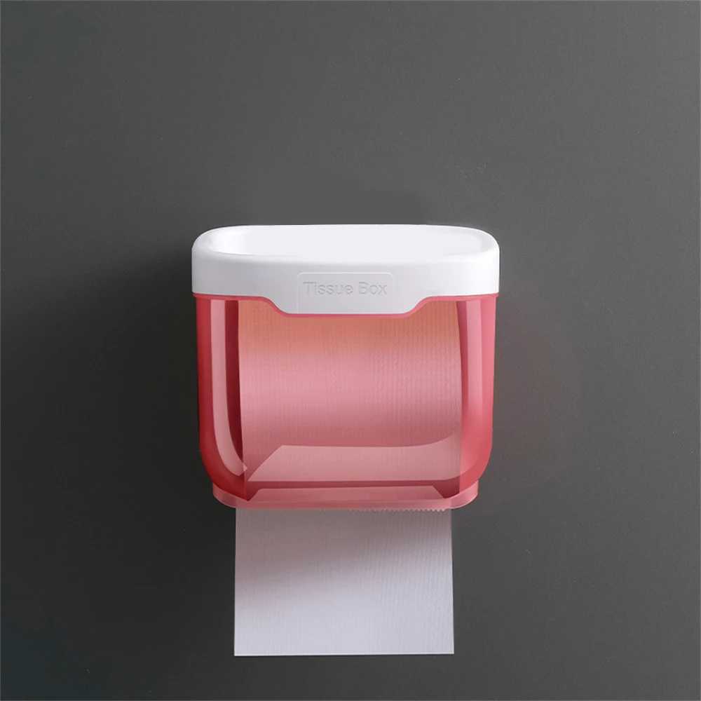 XTQF Toilet Paper Holders Wall Mount Bathroom Tissue Box Punch-Free Phone Holder Rack Toilet Paper Holder Waterproof Shelf Organizer Paper Towel Holder 240410