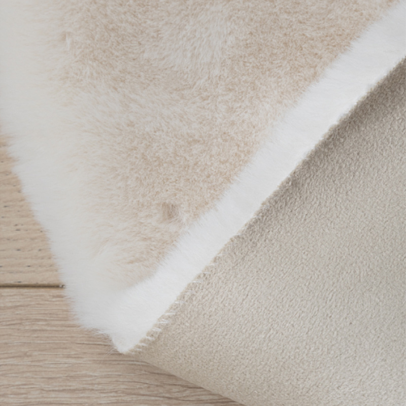 Furry Round Children's Taps for Chadow Kids Girl Girl Hairy Floor Mat décor moderne Faux Fur Blanc Blanc Small Capet dans le salon