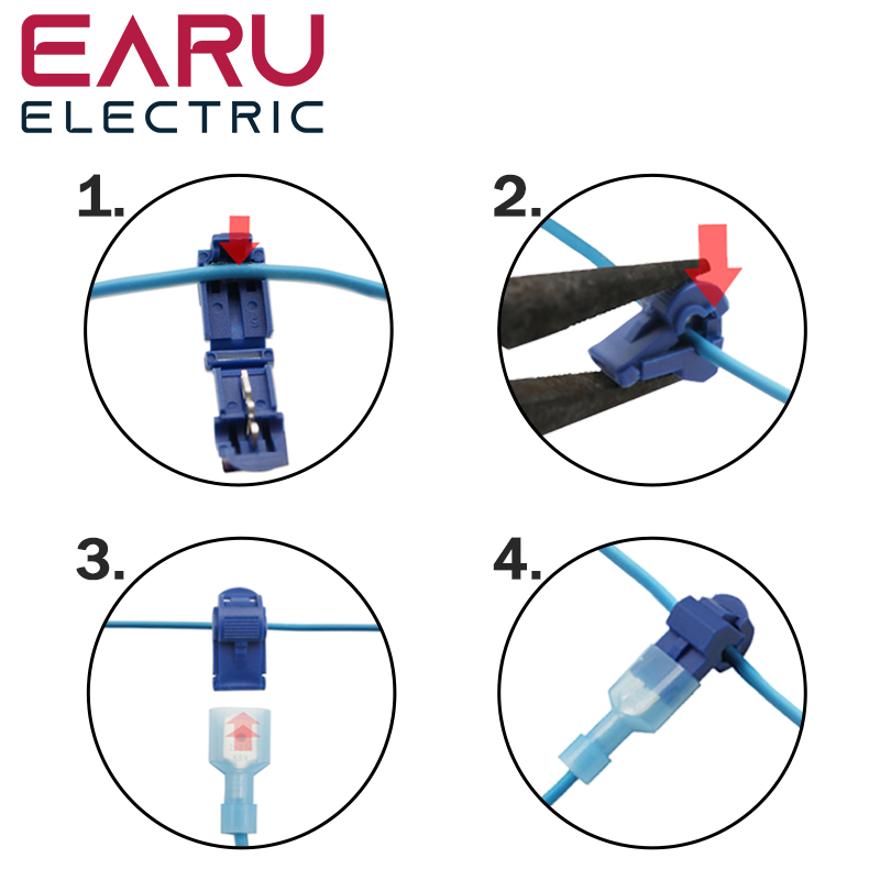10/30/60/90/120/Tapage T Type de câble électrique rapide Connecteur Scap Splice Lock Terminal Terminal Terminal de fil d'imperméabilité Terminal