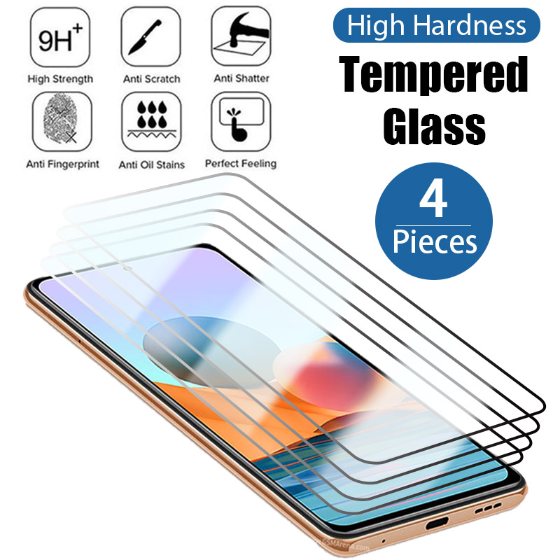 Temped Glass Xiaomi Redmi Nota 11 10 Pro Max 9 8 7 10S 11S Protettore schermo Redmi 10 7A 8A 9A 9C 9S 9T 10c vetro