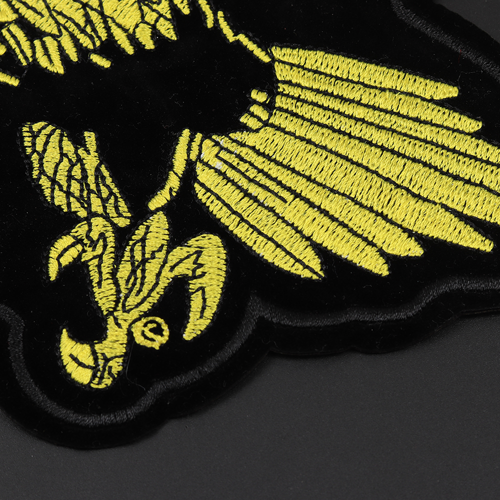 Eagle Stickereiflecken große Biker -Patches auf Kleidung Punk -Abzeichen bestickter Patch Jacket Coat Accessoires Streifen